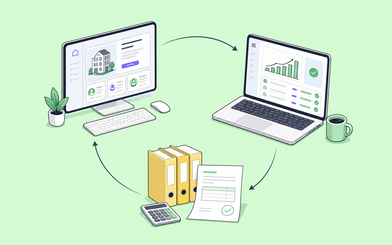 Cycle Rentimise connecté